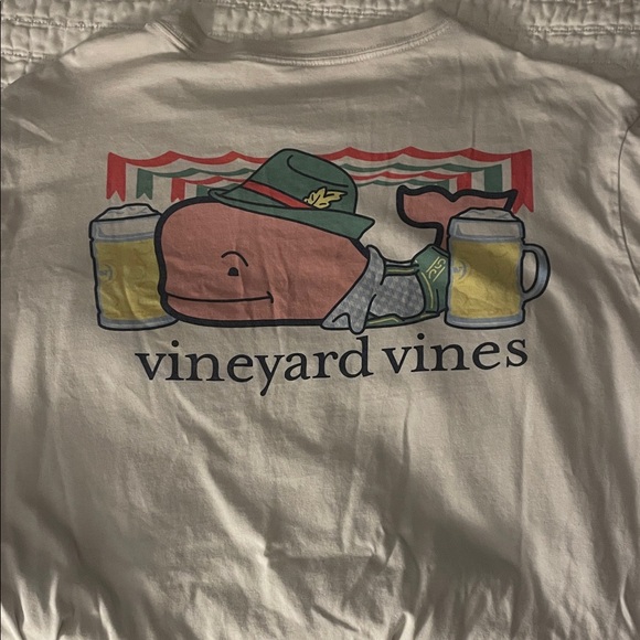 Vineyard Vines White German Long Sleeve Tee - Picture 4 of 4